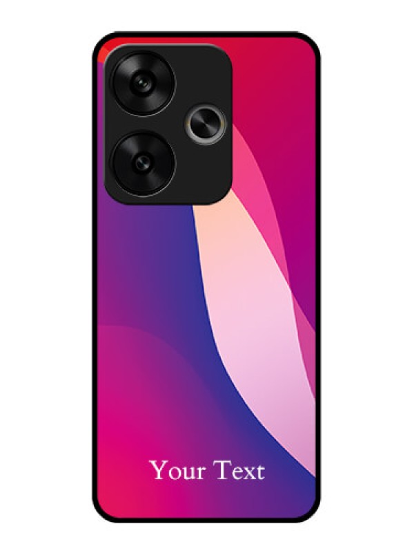Custom Poco F6 5G Custom Glass Phone CaseDigital Abstract Overlap Design