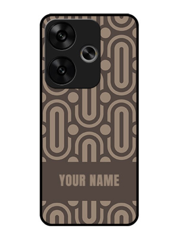 Custom Poco F6 5G Custom Glass Phone CaseCaptivating Zero Pattern Design