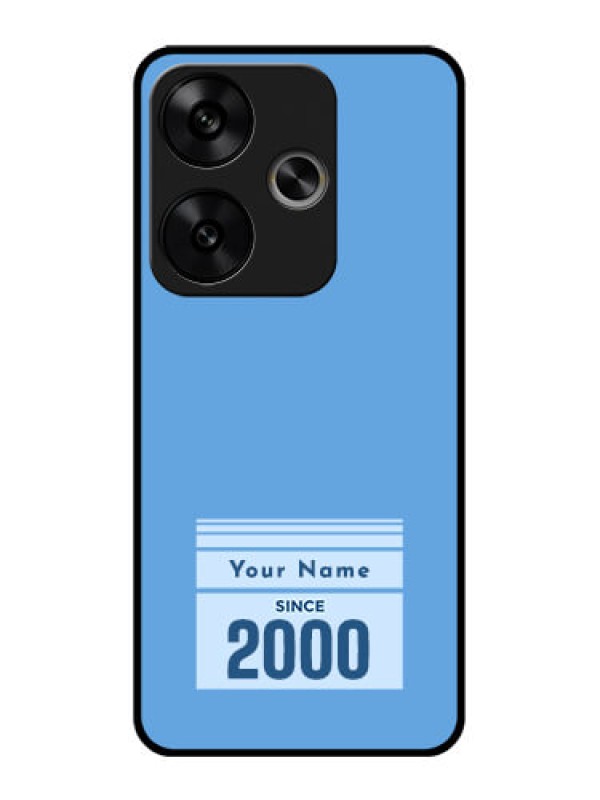 Custom Poco F6 5G Custom Glass Phone CaseCustom Year Of Birth Design