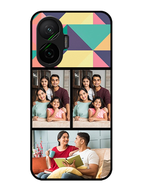 Custom Poco F7 5G Custom Glass Phone Case - Bulk Pic Upload Design