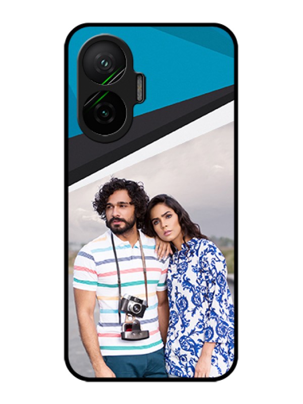 Custom Poco F7 5G Custom Glass Phone Case - Simple Pattern Photo Upload Design