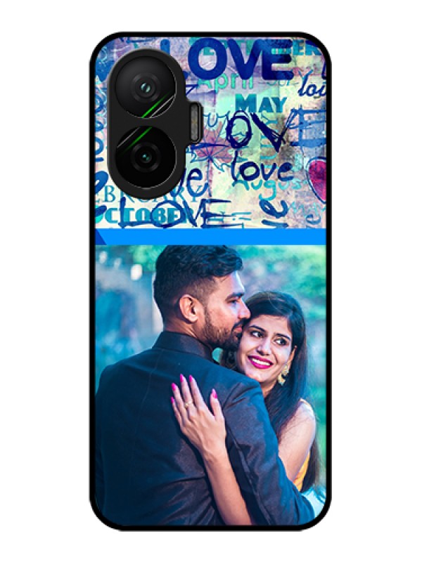 Custom Poco F7 5G Custom Glass Phone Case - Colorful Love Design