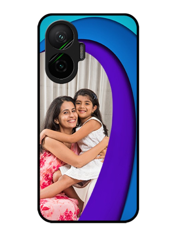 Custom Poco F7 5G Custom Glass Phone Case - Simple Pattern Design