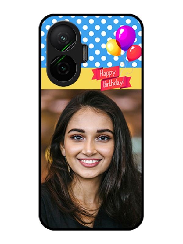 Custom Poco F7 5G Custom Glass Phone Case - Happy Birthday Design