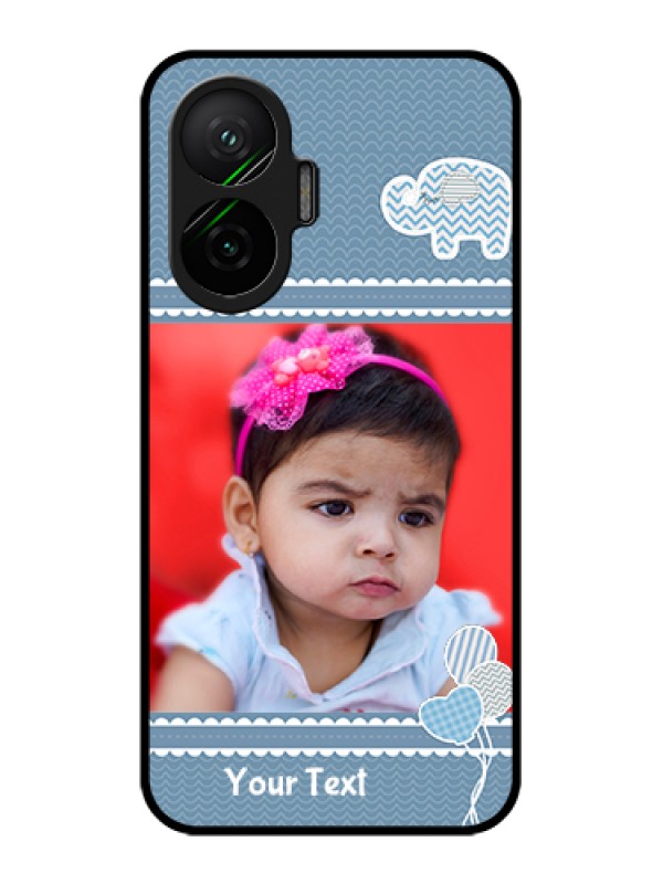 Custom Poco F7 5G Custom Glass Phone Case - With Kids Pattern Design
