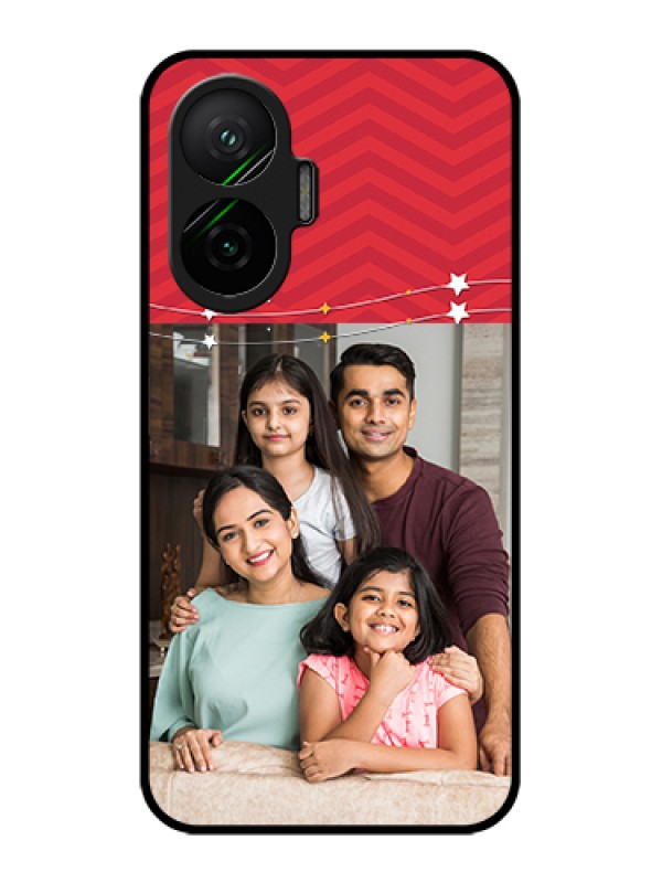 Custom Poco F7 5G Custom Glass Phone Case - Happy Family Design