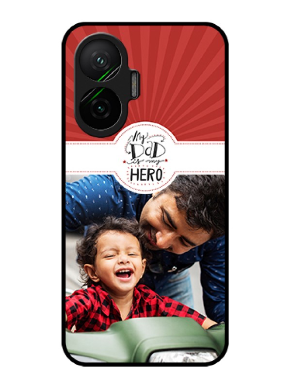 Custom Poco F7 5G Custom Glass Phone Case - My Dad Hero Design