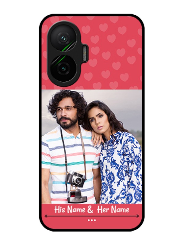 Custom Poco F7 5G Custom Glass Phone Case - Simple Love Design