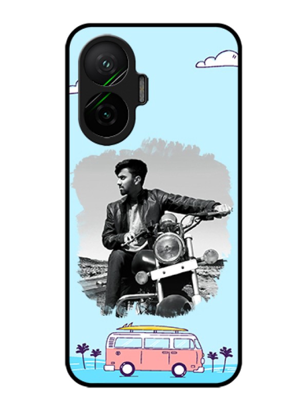 Custom Poco F7 5G Custom Glass Phone Case - Travel & Adventure Design