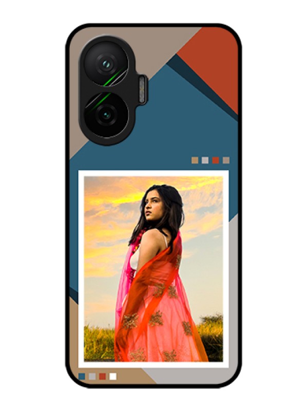 Custom Poco F7 5G Custom Glass Phone Case - Retro Color Pallet Design