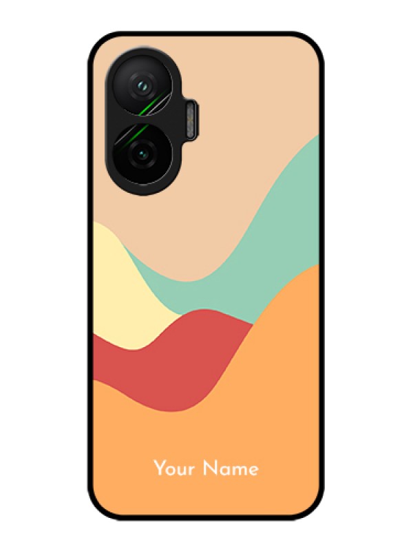 Custom Poco F7 5G Custom Glass Phone Case - Ocean Waves Multi - Colour Design