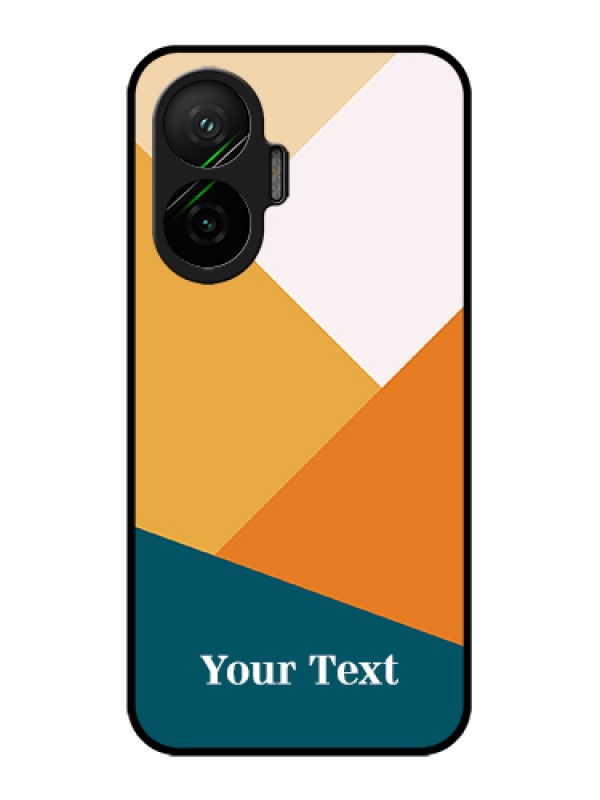 Custom Poco F7 5G Custom Glass Phone Case - Stacked Multi - Colour Design