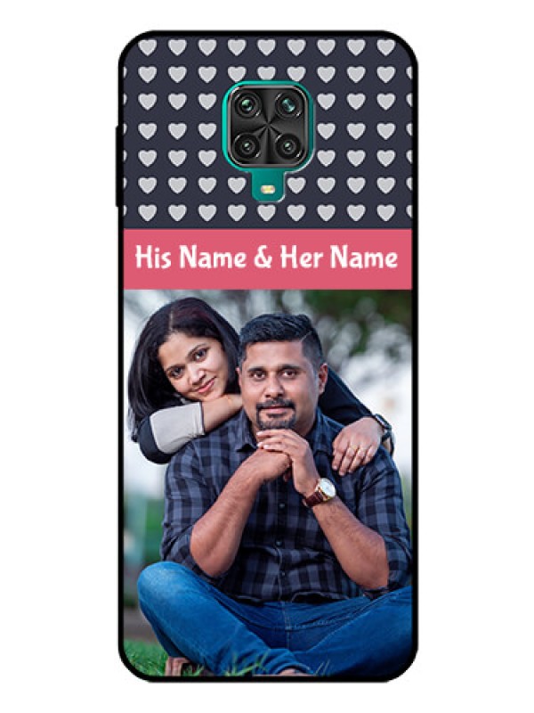 Custom Poco M2 Pro Custom Glass Mobile Case  - Love Symbols Design