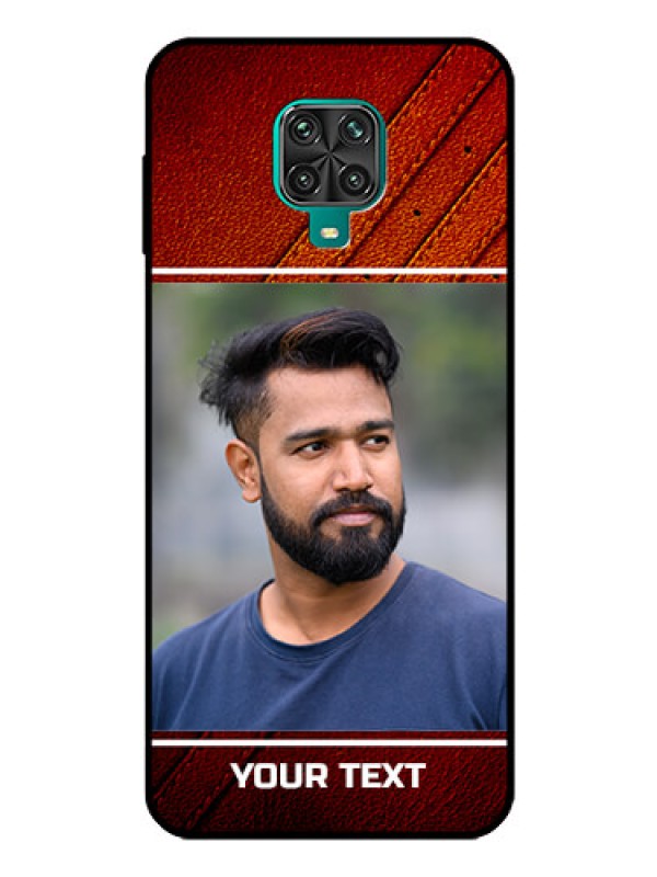 Custom Poco M2 Pro Personalized Glass Phone Case  - Leather Phone Case Design