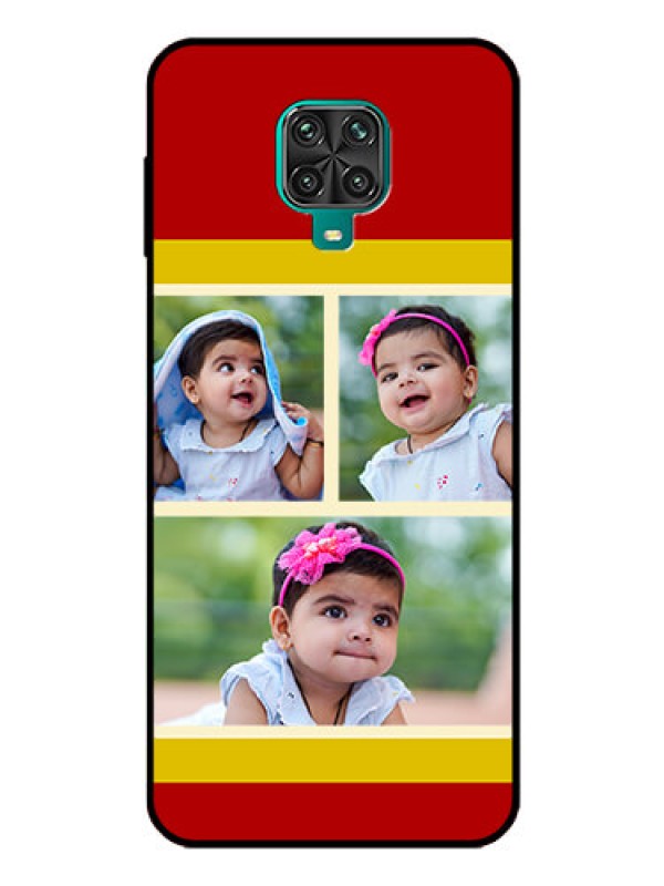 Custom Poco M2 Pro Custom Glass Mobile Case  - Multiple Pic Upload Design