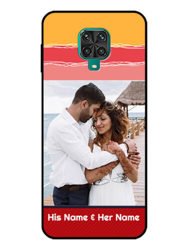 Custom Poco M2 Pro Custom Glass Mobile Case  - Colorful Case Design