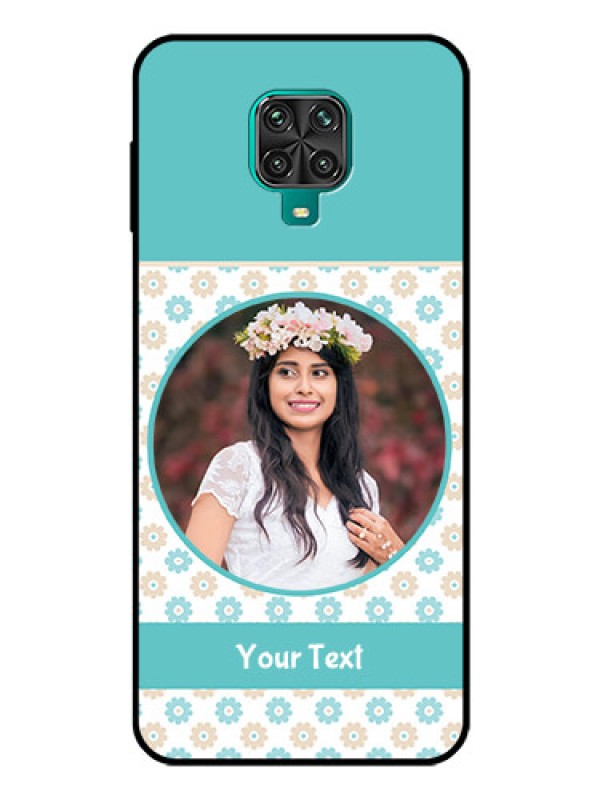 Custom Poco M2 Pro Custom Glass Mobile Case  - Beautiful Flowers Design