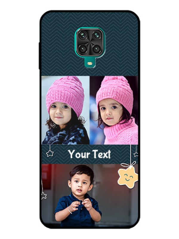 Custom Poco M2 Pro Custom Glass Mobile Case  - Hanging Stars Design