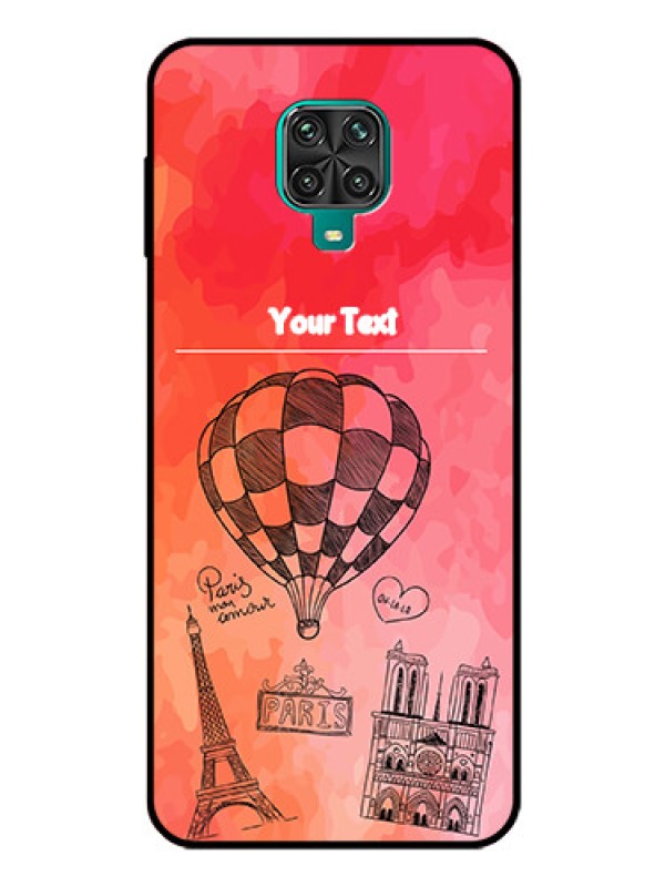 Custom Poco M2 Pro Custom Glass Phone Case  - Paris Theme Design