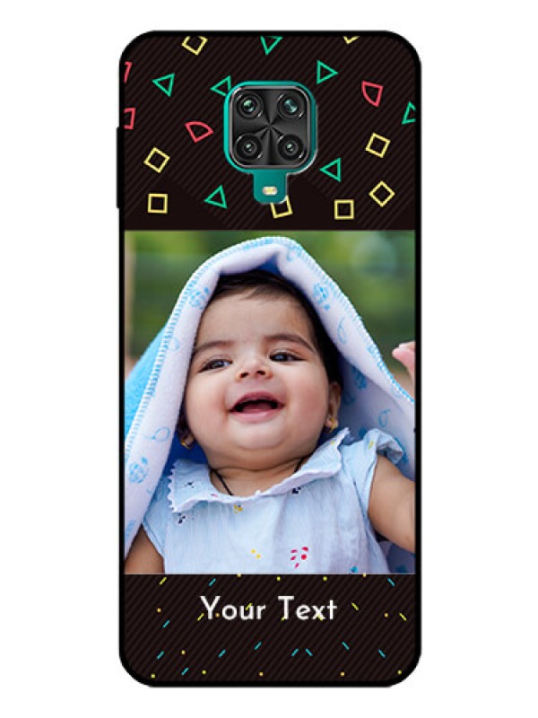 Custom Poco M2 Pro Custom Glass Phone Case  - with confetti birthday design