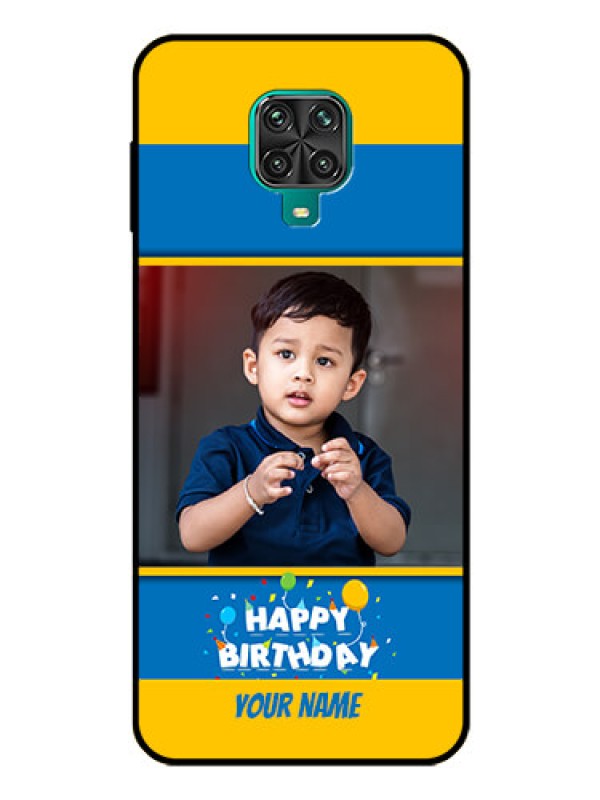 Custom Poco M2 Pro Custom Glass Mobile Case  - Birthday Wishes Design