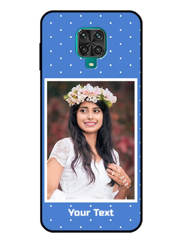 Custom Poco M2 Pro Photo Printing on Glass Case  - Polka dots design