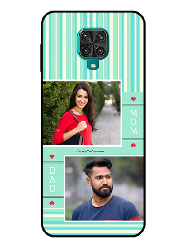 Custom Poco M2 Pro Custom Glass Phone Case  - Mom & Dad Pic Design