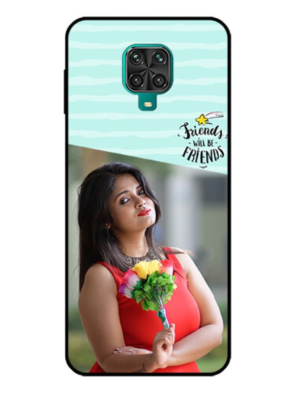 Custom Poco M2 Pro Custom Glass Phone Case  - Friends Picture Icon Design