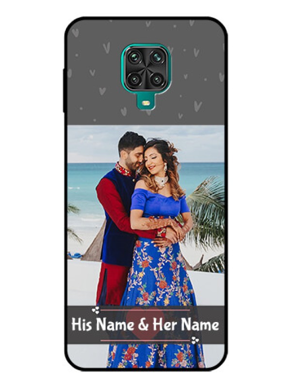 Custom Poco M2 Pro Custom Glass Mobile Case  - Buy Love Design with Photo Online