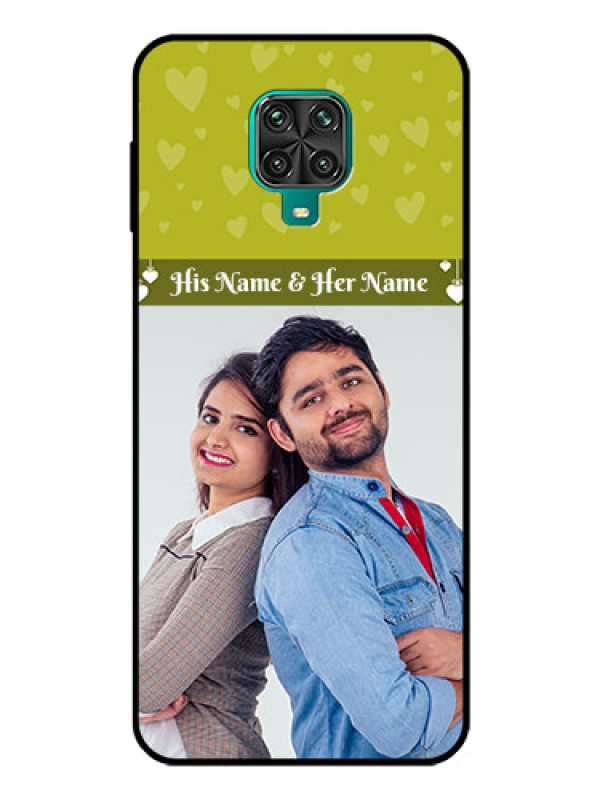 Custom Poco M2 Pro Custom Glass Phone Case  - You & Me Heart Design