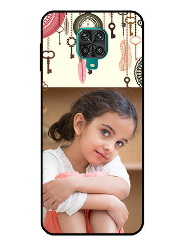 Custom Poco M2 Pro Custom Glass Mobile Case  - Boho Style Design