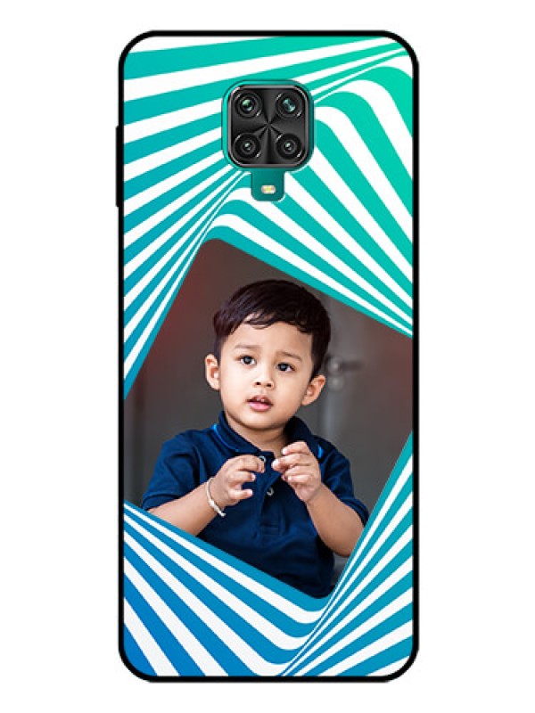 Custom Poco M2 Pro Personalized Glass Phone Case  - Abstract Spiral Design