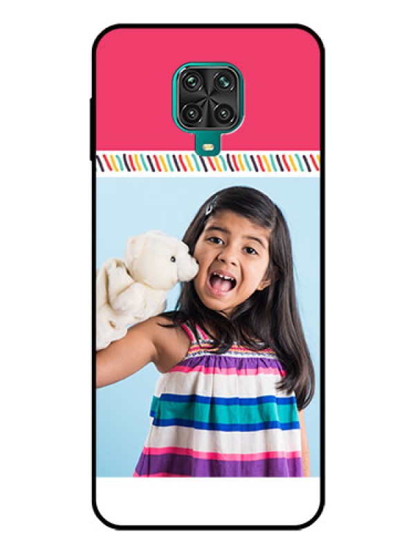 Custom Poco M2 Pro Personalized Glass Phone Case  - Line art design