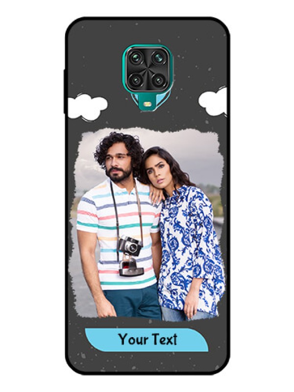 Custom Poco M2 Pro Custom Glass Phone Case  - Splashes with love doodles Design