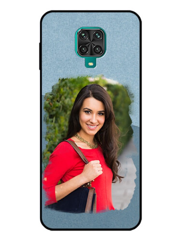 Custom Poco M2 Pro Custom Glass Mobile Case  - Grunge Line Art Design