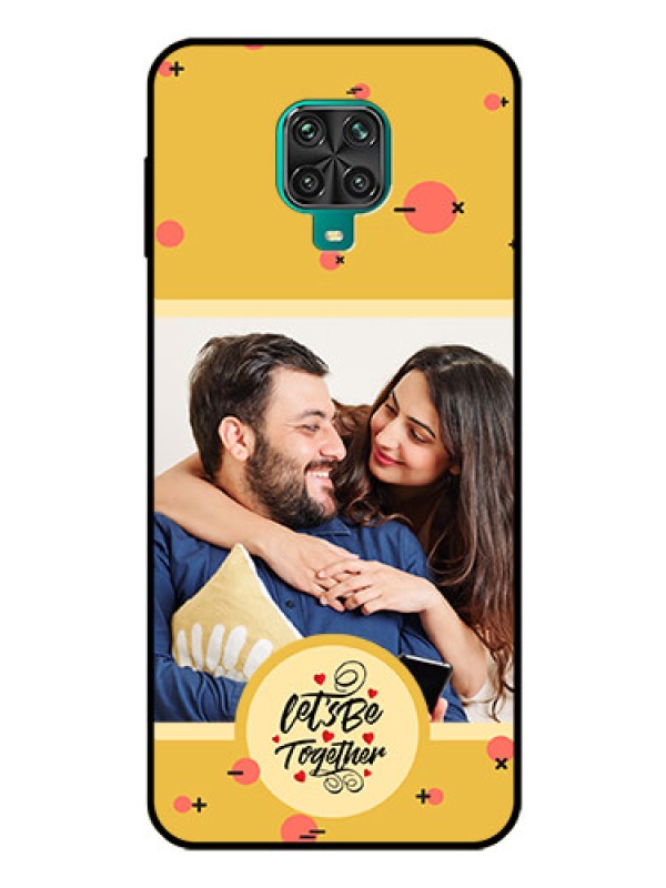 Custom Poco M2 Pro Photo Printing on Glass Case - Lets be Together Design