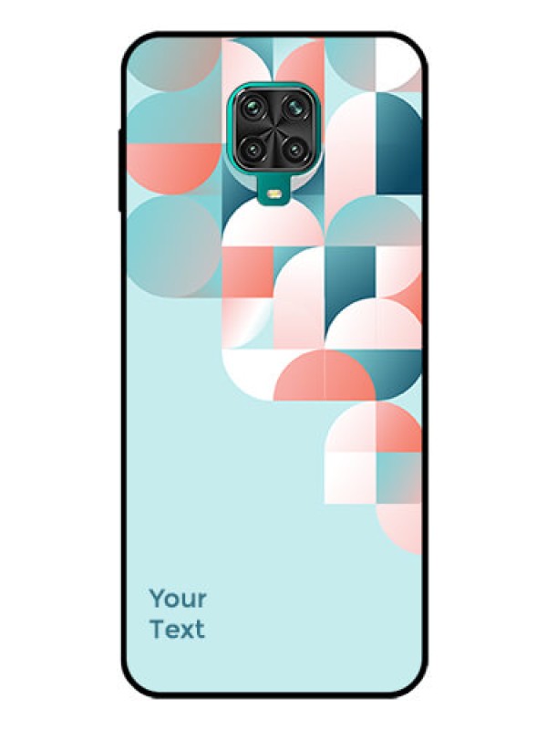 Custom Poco M2 Pro Custom Glass Phone Case - Stylish Semi-circle Pattern Design