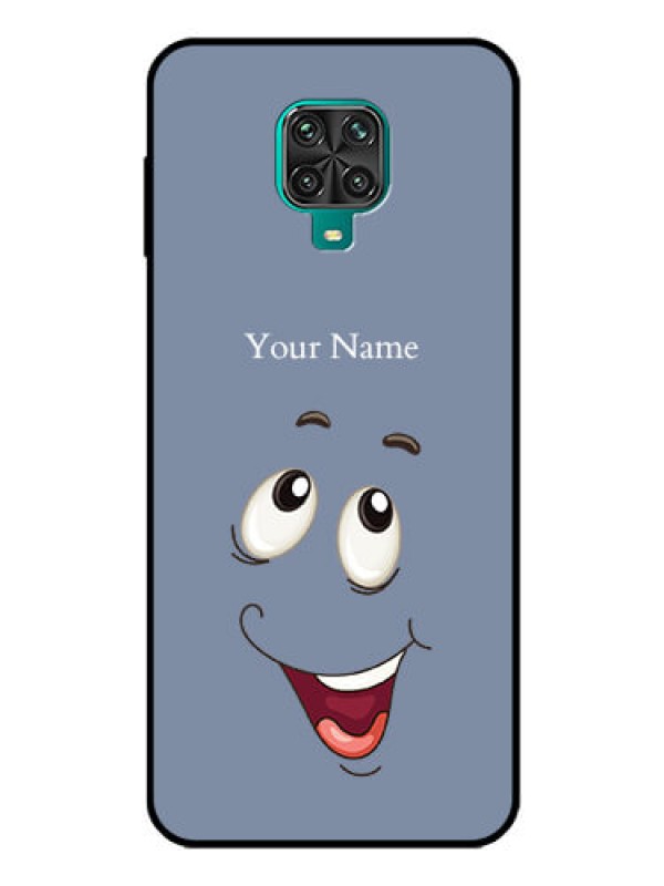 Custom Poco M2 Pro Photo Printing on Glass Case - Laughing Cartoon Face Design
