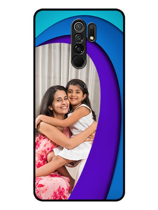 Custom Poco M2 Reloaded Photo Printing on Glass Case  - Simple Pattern Design