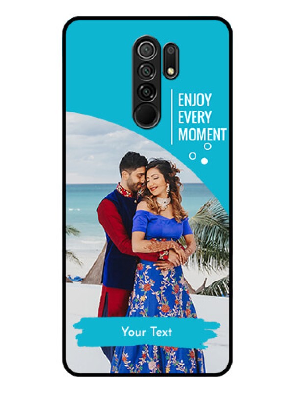 Custom Poco M2 Reloaded Custom Glass Mobile Case  - Happy Moment Design