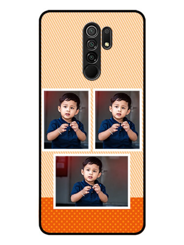 Custom Poco M2 Photo Printing on Glass Case  - Bulk Photos Upload Design