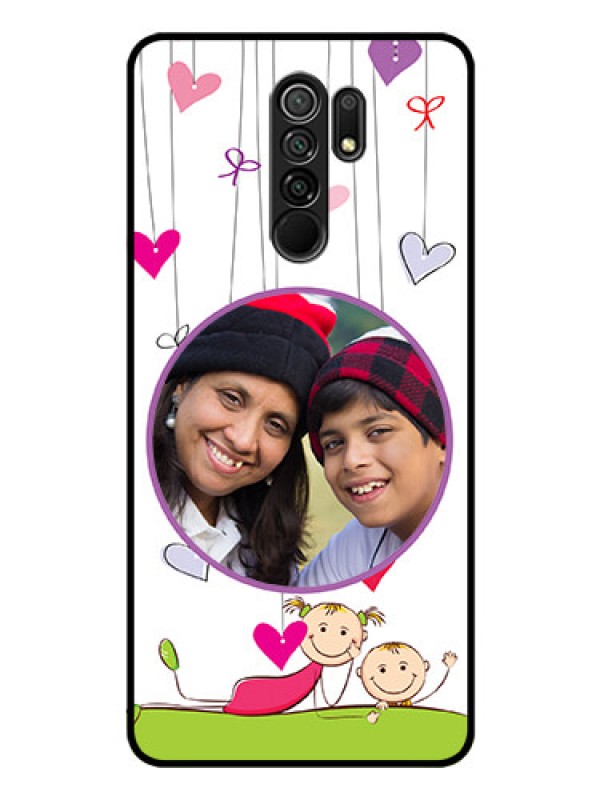 Custom Poco M2 Photo Printing on Glass Case  - Cute Kids Phone Case Design