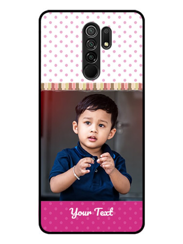 Custom Poco M2 Photo Printing on Glass Case  - Cute Girls Cover Design
