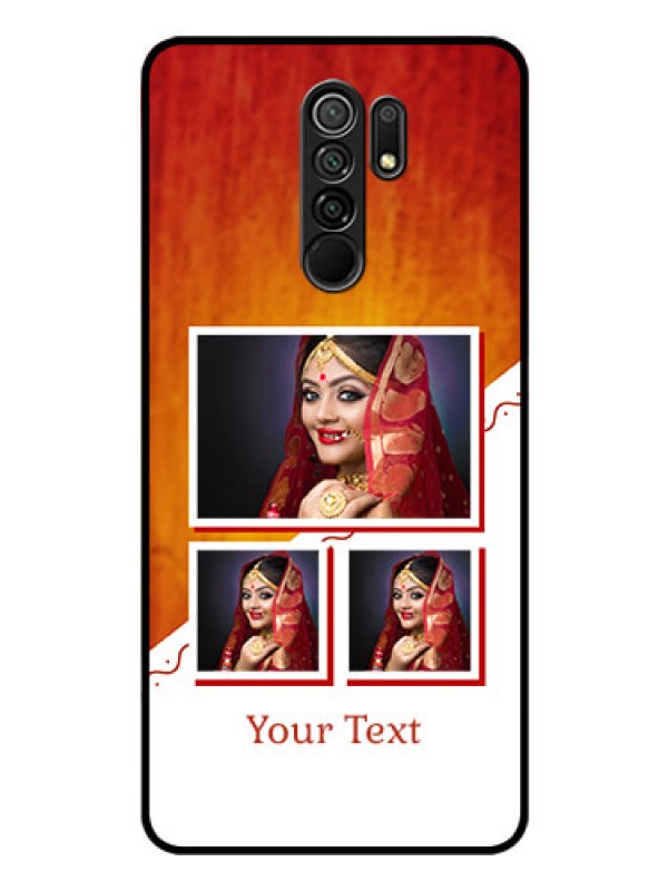 Custom Poco M2 Custom Glass Phone Case  - Wedding Memories Design  
