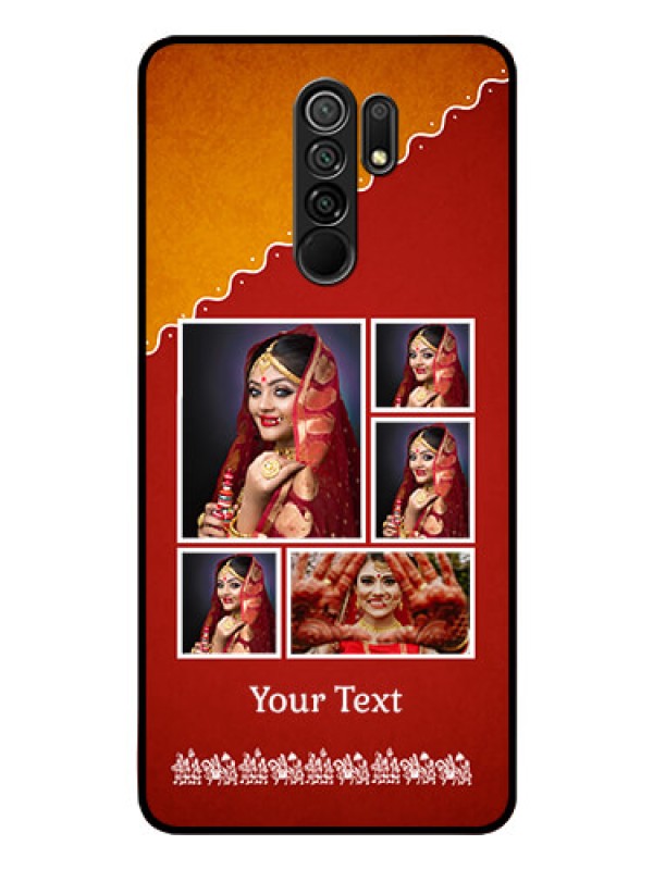 Custom Poco M2 Personalized Glass Phone Case  - Wedding Pic Upload Design
