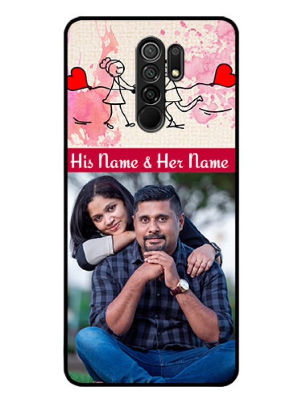 Custom Poco M2 Photo Printing on Glass Case  - You and Me Case Design