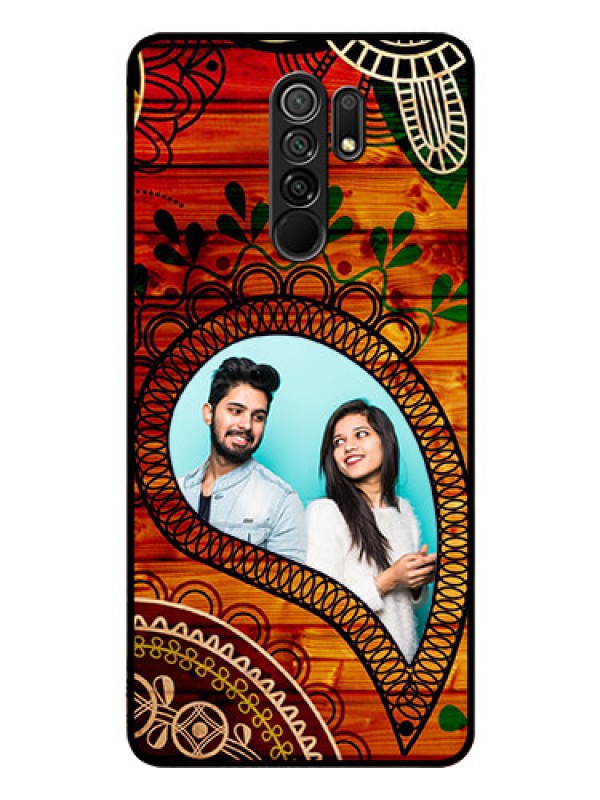 Custom Poco M2 Personalized Glass Phone Case  - Abstract Colorful Design