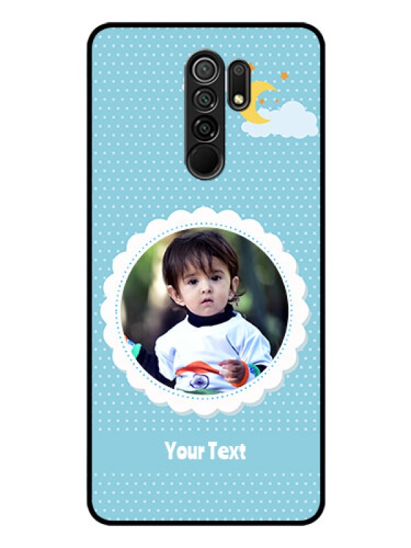 Custom Poco M2 Personalised Glass Phone Case  - Violet Pattern Design
