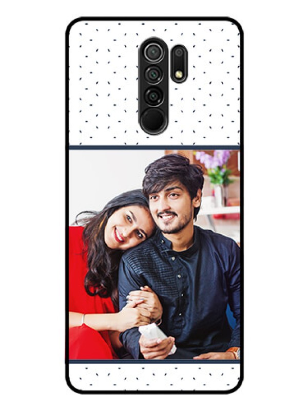 Custom Poco M2 Personalized Glass Phone Case  - Premium Dot Design
