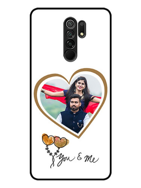 Custom Poco M2 Custom Glass Mobile Case  - You & Me Design